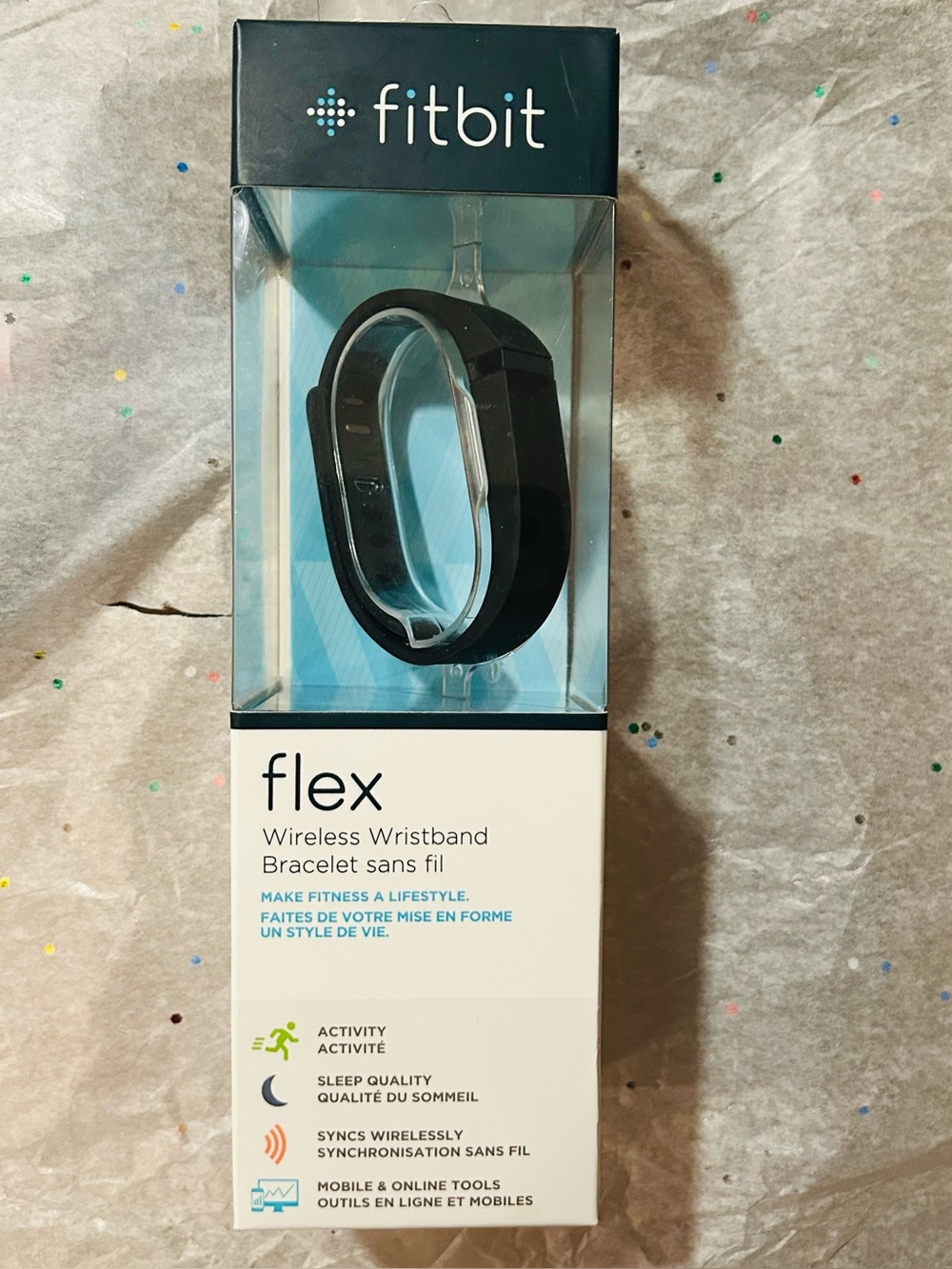 Fitbit Flex Wireless Wristband Tracker Pedometer in Black NIB